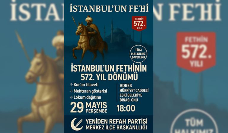 Yeniden Refah Partisi’nin 29 Mayıs Etkinliği