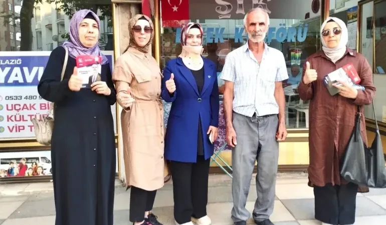 Yeniden Refah Partisi Elazığ Kadın Kolları Aktif Çalışmalara Devam Ediyor