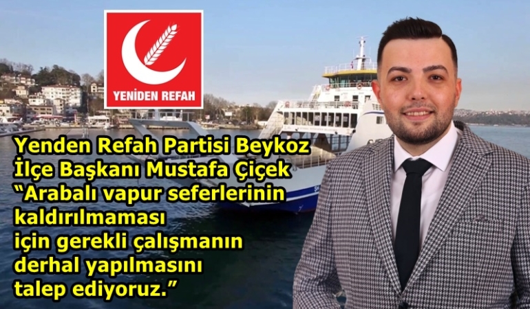 Yeniden Refah Partisi Beykoz İlçe Başkanlığı’ndan Basın Açıklaması