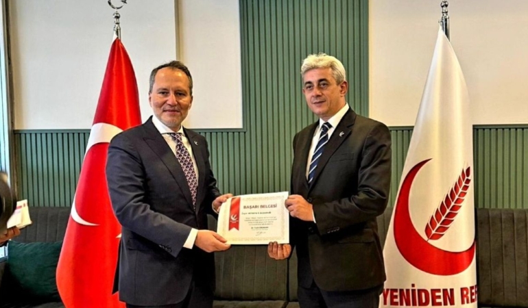 Yeniden Refah Partisi Kütahya’da Türkiye Derecesi Elde Etti