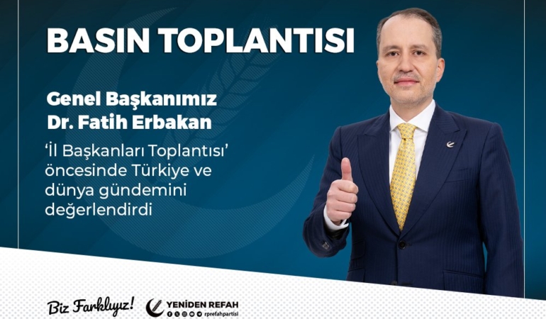 Genel Başkanımız Dr. Fatih Erbakan’ın İl Başkanları Ekim Ayı Konuşması